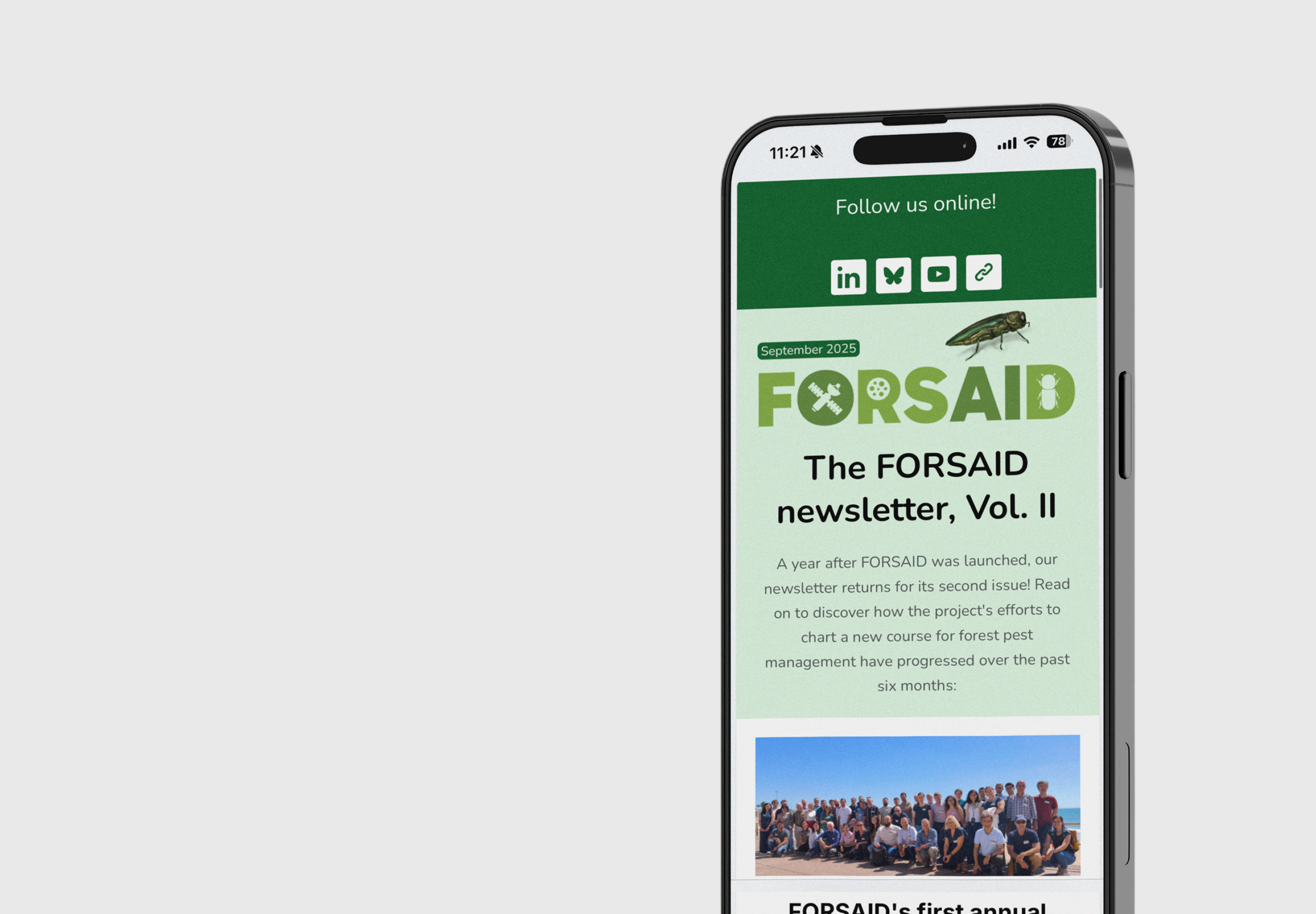 FORSAID Newsletter #2 newsletter cover