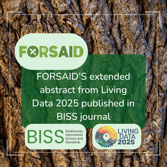 FORSAID's extended abstract from Living Data 2025 now available in the Biodiversity Information Science and Standards journal