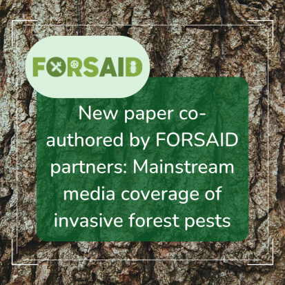 New paper co-authored by FORSAID partners explores how mainstream media covers invasive forest pests