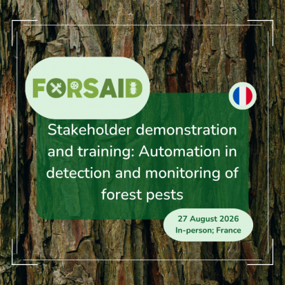 The second FORSAID in-person demonstration workshop to take place in France in August 2026